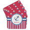 Sail Boats & Stripes Coaster Set - MAIN IMAGE