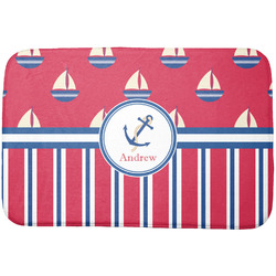 Sail Boats & Stripes Dish Drying Mat (Personalized)