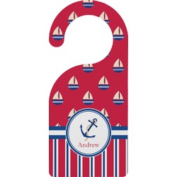 Sail Boats & Stripes Door Hanger (Personalized)
