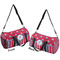 Sail Boats & Stripes Duffle bag small front and back sides