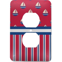 Sail Boats & Stripes Electric Outlet Plate