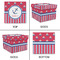 Sail Boats & Stripes Gift Boxes with Lid - Canvas Wrapped - Small - Approval