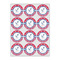 Sail Boats & Stripes Icing Circle - Small - Set of 12