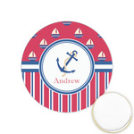 Sail Boats & Stripes Printed Cookie Topper - 1.25" (Personalized)