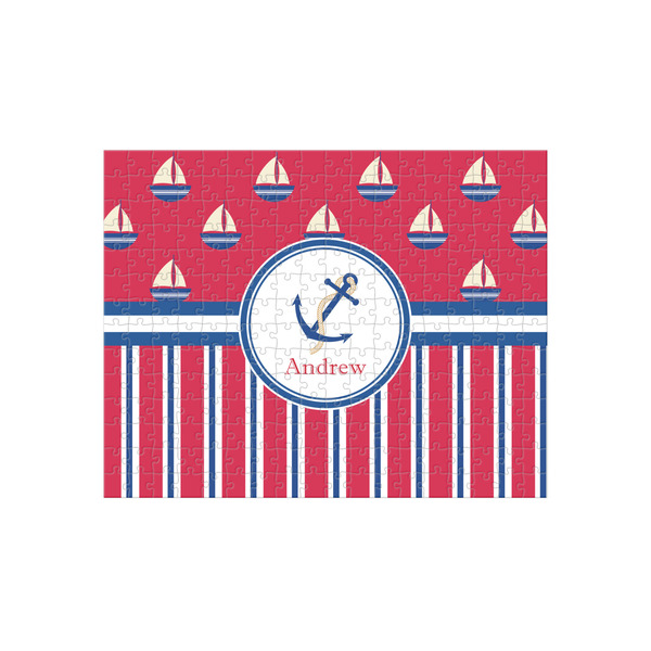 Custom Sail Boats & Stripes 252 pc Jigsaw Puzzle (Personalized)