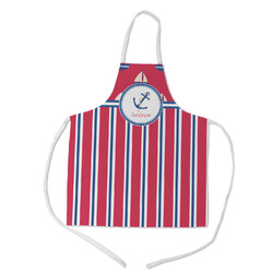 Sail Boats & Stripes Kid's Apron w/ Name or Text