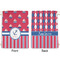 Sail Boats & Stripes Large Laundry Bag - Front & Back View