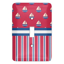 Sail Boats & Stripes Light Switch Cover