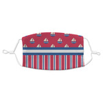 Sail Boats & Stripes Adult Cloth Face Mask - Standard