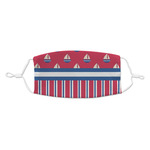 Sail Boats & Stripes Kid's Cloth Face Mask - Standard