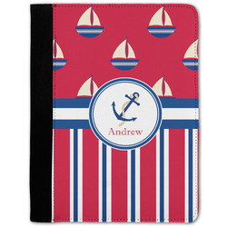 Sail Boats & Stripes Notebook Padfolio w/ Name or Text