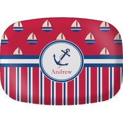 Sail Boats & Stripes Melamine Platter (Personalized)