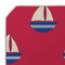 Sail Boats & Stripes Octagon Placemat - Single front (DETAIL)