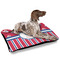 Sail Boats & Stripes Outdoor Dog Beds - Large - IN CONTEXT