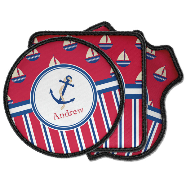 Custom Sail Boats & Stripes Iron on Patches (Personalized)