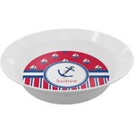 Sail Boats & Stripes Melamine Bowl (Personalized)