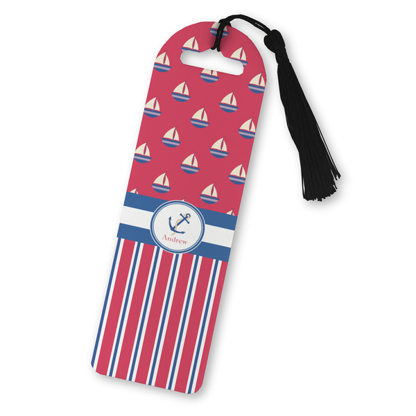 Custom Sail Boats & Stripes Plastic Bookmark (Personalized)