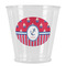 Sail Boats & Stripes Plastic Shot Glasses - Front/Main