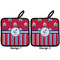 Sail Boats & Stripes Pot Holders - Set of 2 APPROVAL