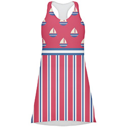 Sail Boats & Stripes Racerback Dress - Small