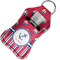 Sail Boats & Stripes Sanitizer Holder Keychain - Small in Case