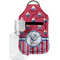 Sail Boats & Stripes Sanitizer Holder Keychain - Small with Case
