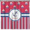 Sail Boats & Stripes Shower Curtain