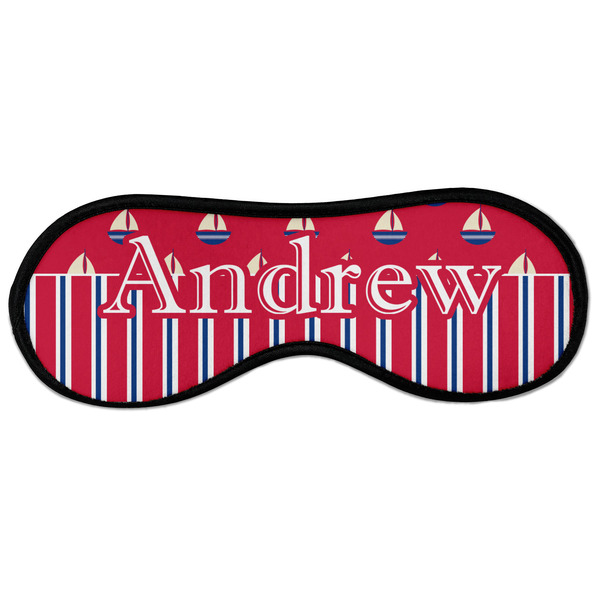 Custom Sail Boats & Stripes Sleeping Eye Masks - Large (Personalized)