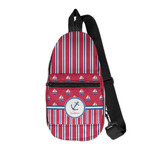 Sail Boats & Stripes Sling Bag (Personalized)