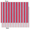 Sail Boats & Stripes Tissue Paper - Heavyweight - Medium - Front & Back