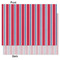 Sail Boats & Stripes Tissue Paper - Lightweight - Medium - Front & Back