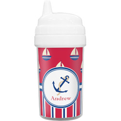 Sail Boats & Stripes Sippy Cup (Personalized)