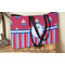 Sail Boats & Stripes Tote w/Black Handles - Lifestyle View