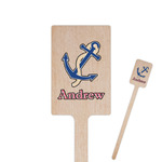 Sail Boats & Stripes Rectangle Wooden Stir Sticks (Personalized)