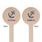 Sail Boats & Stripes Wooden 6" Stir Stick - Round - Double Sided - Front & Back