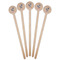 Sail Boats & Stripes Wooden 7.5" Stir Stick - Round - Fan View