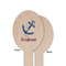 Sail Boats & Stripes Wooden Food Pick - Oval - Single Sided - Front & Back