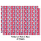 Sail Boats & Stripes Wrapping Paper Sheet - Double Sided - Front