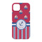 Sail Boats & Stripes iPhone 14 Case - Back