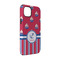 Sail Boats & Stripes iPhone 14 Pro Tough Case - Angle