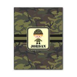Green Camo Wood Print - 11x14 (Personalized)