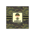 Green Camo Wood Print - 12x12 (Personalized)