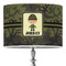 Green Camo 16" Drum Lampshade - ON STAND (Poly Film)