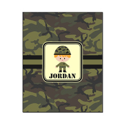 Green Camo Wood Print - 16x20 (Personalized)