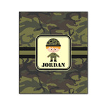 Green Camo Wood Print - 20x24 (Personalized)