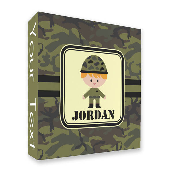 Custom Green Camo 3 Ring Binder - Full Wrap - 2" (Personalized)