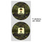 Green Camo 5" Multipurpose Round Label - Sheet