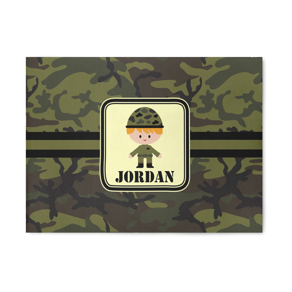 Custom Green Camo Area Rug (Personalized)