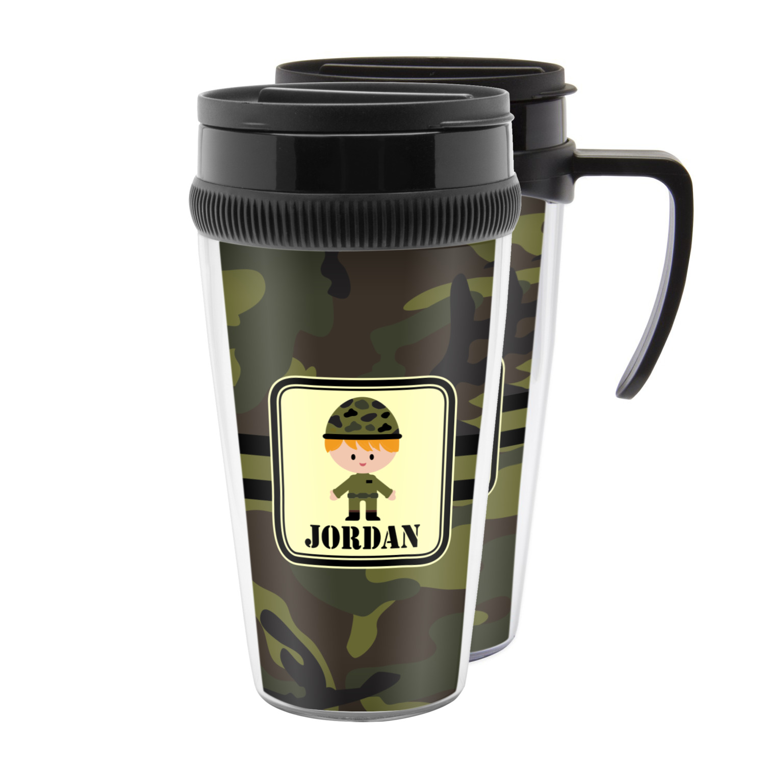 Custom Hunting Camo Acrylic Travel Mug (Personalized)