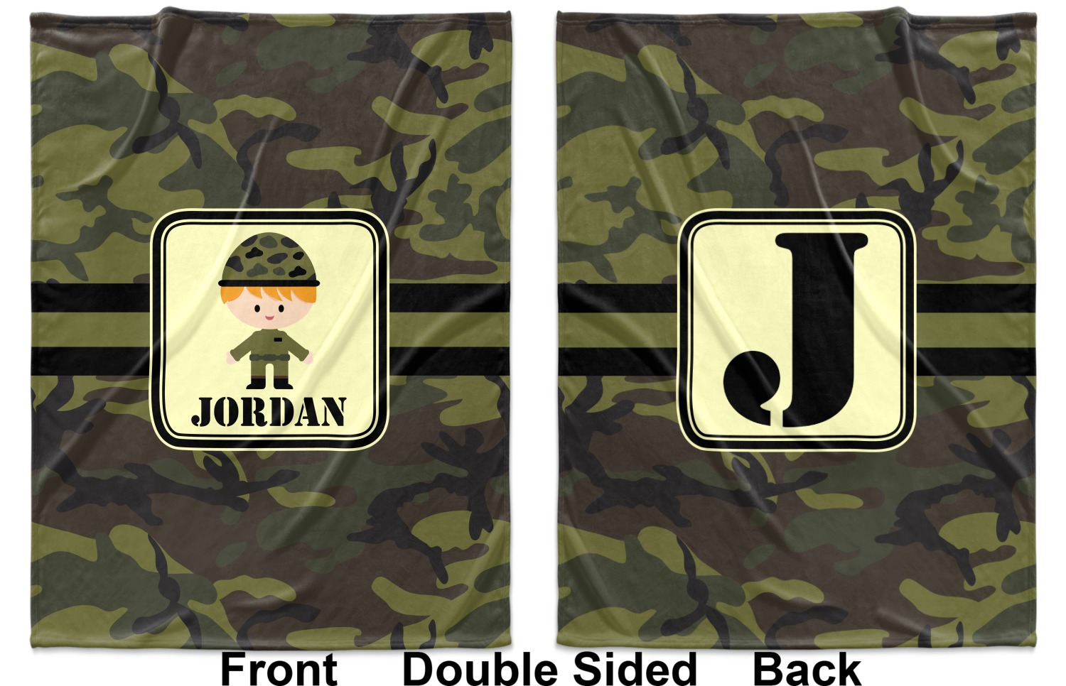 Green Camo Baby Blanket Personalized Youcustomizeit